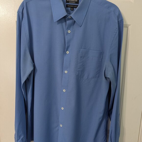 Libertad Apparel Men's Merino Button Dress Shirt - Large - Picture 1 of 5